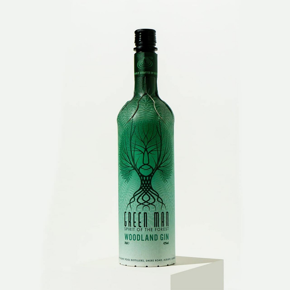 Silent Pool lanza una botella de cartón, Green Man Woodland Gin